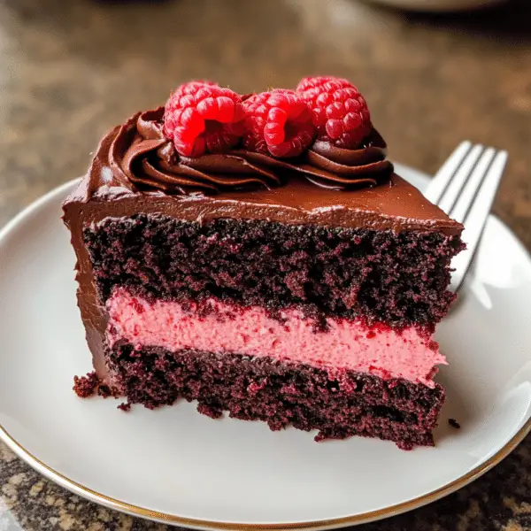Chocolate Raspberry Cake - Quicker Bites