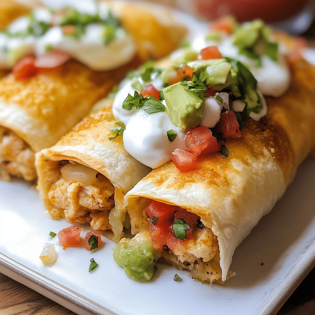 Baked Chicken Chimichanga Recipe - Quicker Bites